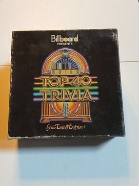 Billboard Top 40 Trivia Board Game By Earls Of Esoterica 1984 Complete